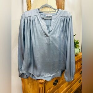Lola & Sophie Shimmering Gray Blouse
